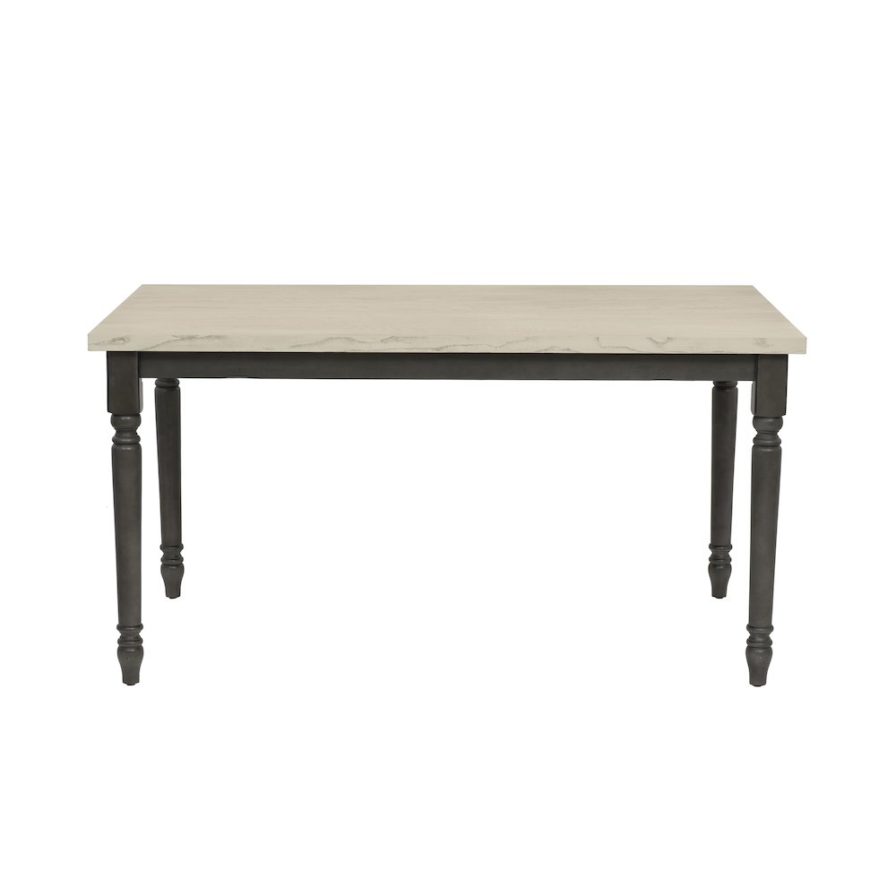 Willow grey wooden dining table by Start2Finish with smooth surface and sturdy legs, ideal for modern dining rooms.