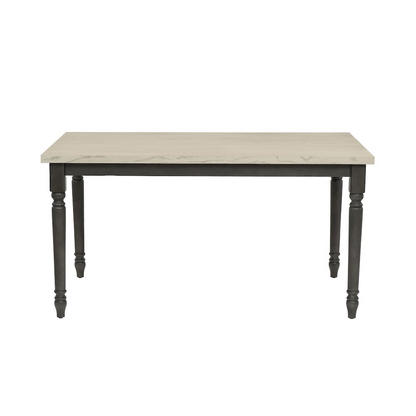 Willow grey wooden dining table by Start2Finish with smooth surface and sturdy legs, ideal for modern dining rooms.