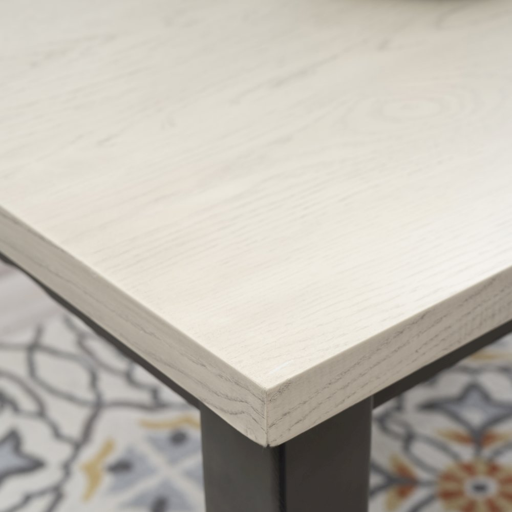 Willow Grey Dining Table by Start2Finish showing a modern wooden table with a smooth grey finish and sturdy legs.
