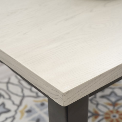 Willow Grey Dining Table by Start2Finish showing a modern wooden table with a smooth grey finish and sturdy legs.