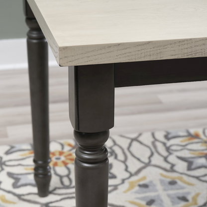 Willow Grey Dining Table by Start2Finish, showing a modern rectangular table with grey wood finish and sturdy legs.