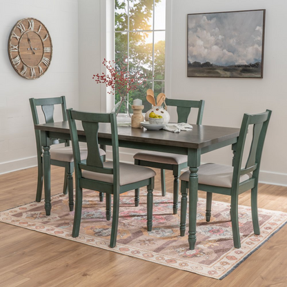 Willow 5-piece dining set by Start2Finish including a table and four matching chairs in a modern furniture style.