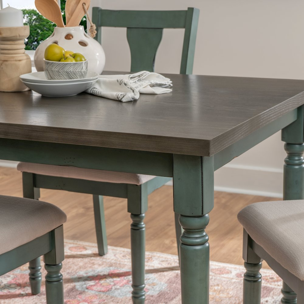 Willow 5-piece dining set by Start2Finish includes a table and four chairs, featuring a modern wooden furniture design.