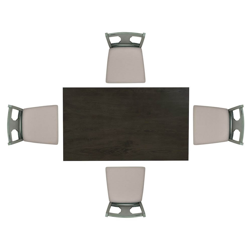 Willow 5-piece dining set by Start2Finish featuring a table and four matching chairs in a modern wooden design.