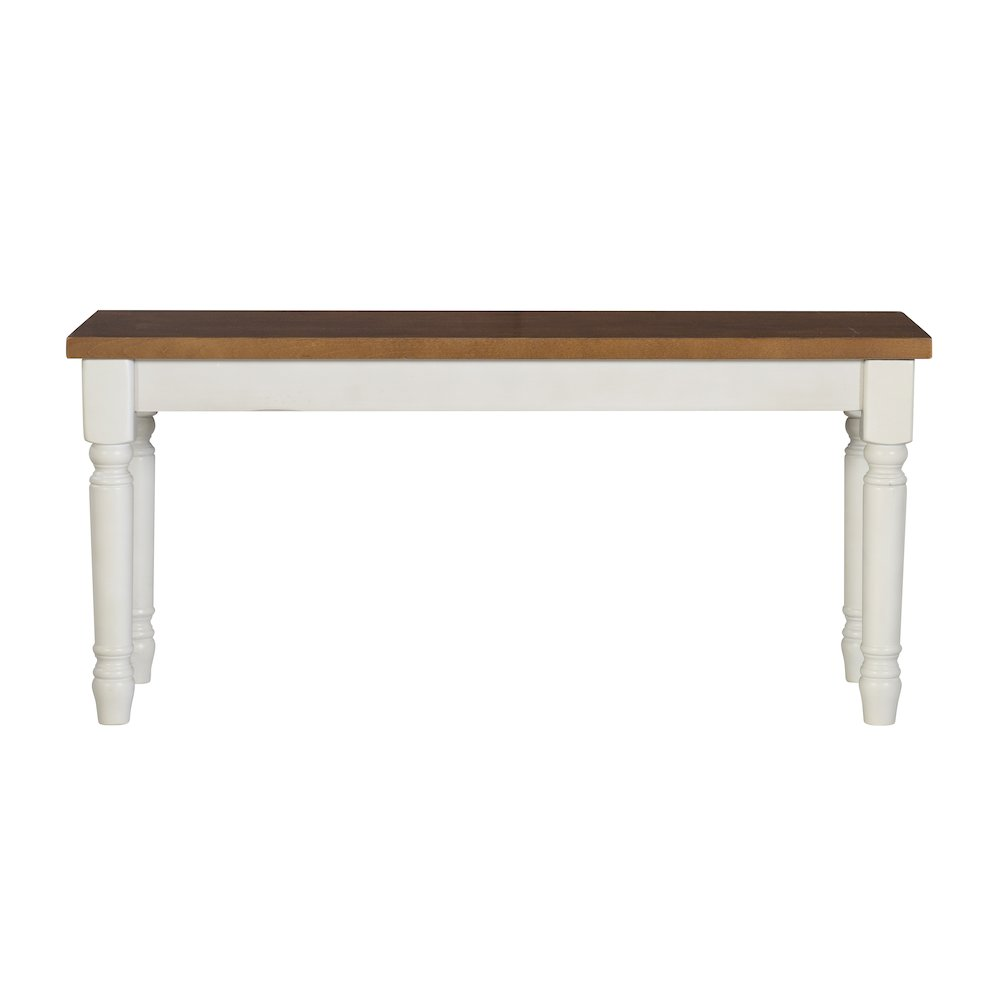 Wooden Willow Brown Bench by Start2Finish, showcasing a sturdy furniture piece with a smooth finish and elegant design.