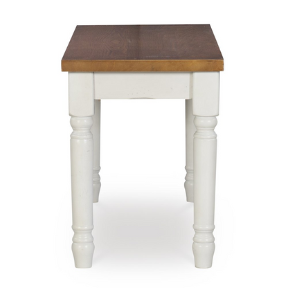Wooden Willow Brown Bench by Start2Finish, showcasing a sturdy furniture piece with a smooth finish and classic design.