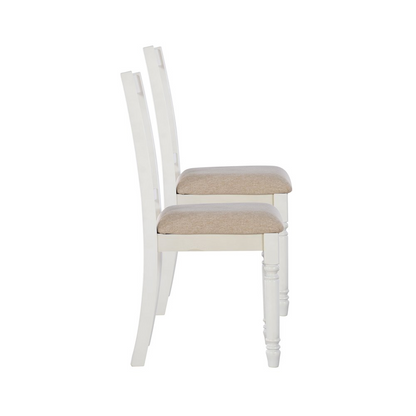Willow Brown Side Chair from Start2Finish featuring a wooden frame and cushioned seat for comfortable dining or accent use.