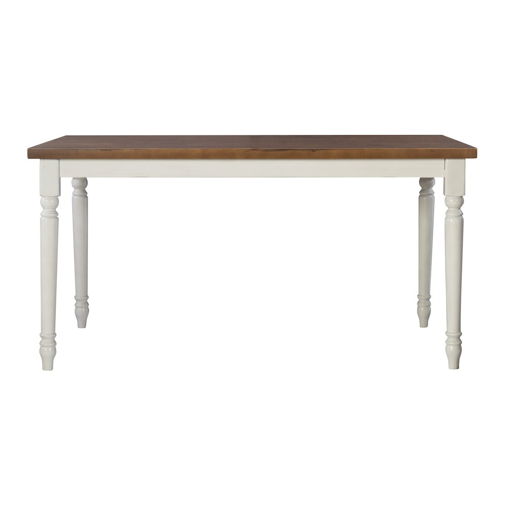 Willow Brown Start2Finish dining table with wooden surface and sturdy legs, ideal for modern dining rooms.