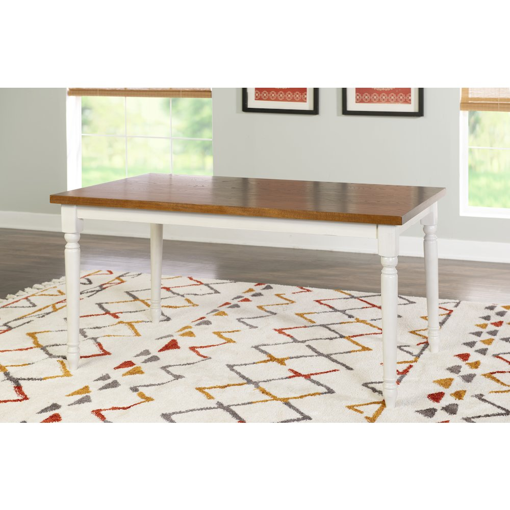 Willow Brown Start2Finish dining table with wooden surface and sturdy legs, ideal for kitchen or dining room use