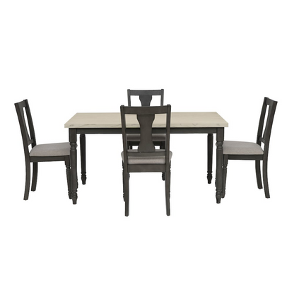 Willow Grey 5-piece furniture set by Start2Finish, including sofa, armchairs, and coffee table arranged in a modern living room scene.