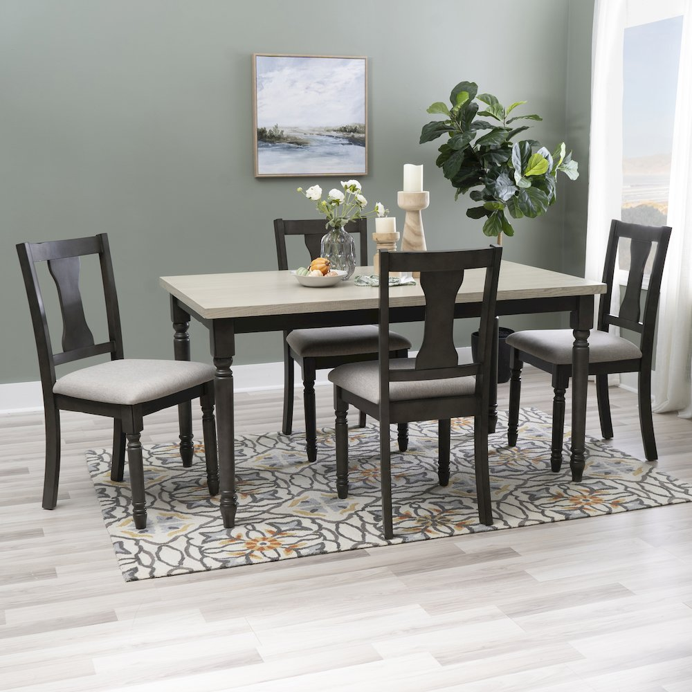 Willow Grey 5-piece furniture set by Start2Finish includes a sofa, armchair, coffee table, and matching side tables.