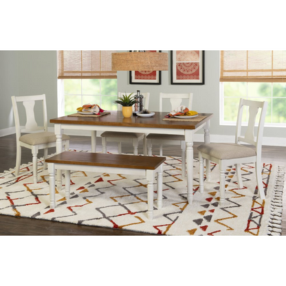 Brown Willow 6-piece dining set by Start2Finish featuring a sturdy table and matching chairs for kitchen or dining room use.