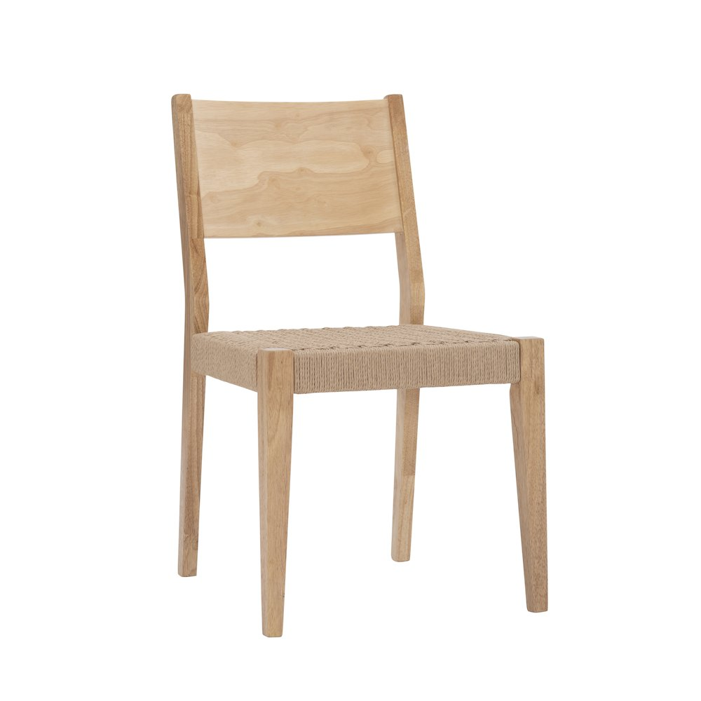 Start2Finish Cadence 6-piece natural wood dining set with matching chairs, ideal for family meals and casual dining spaces.