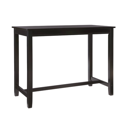 Black Claridge Counter Pub Table by Start2Finish, featuring a sturdy tabletop and sleek design for modern home or bar use.