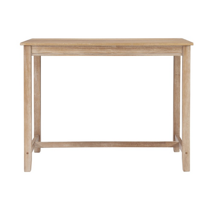 Start2Finish Claridge Counter Pub Table made of acacia wood, featuring a sturdy round tabletop and modern design.