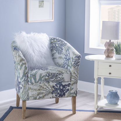 Start2Finish Simon Club Chair Oceanside, stylish beige furniture with plush cushion and armrests, perfect for living rooms.