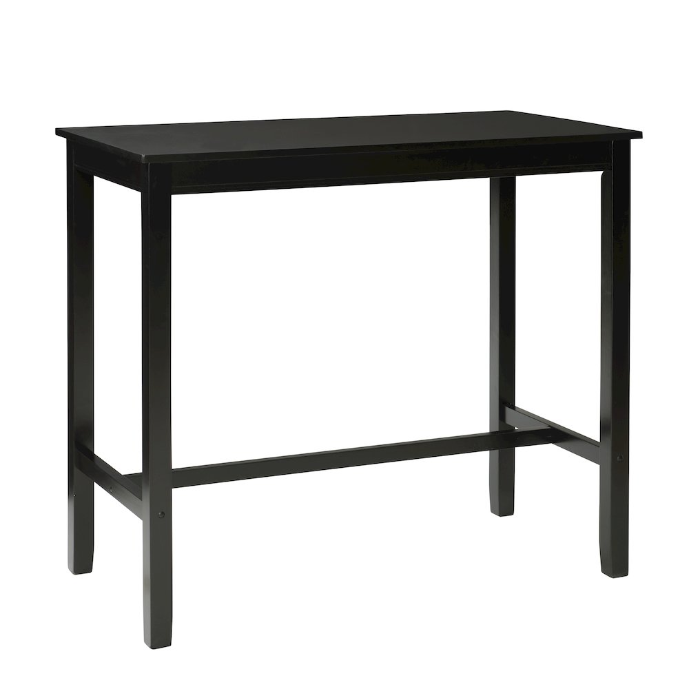 Start2Finish Claridge Bar Pub Table in black, modern furniture piece with a sleek, sturdy design for home or bar areas.