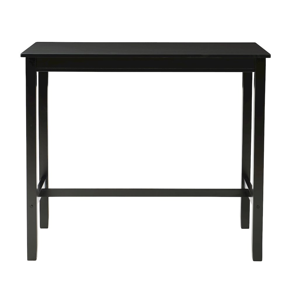 Black Claridge Bar Pub Table by Start2Finish, featuring a sturdy furniture design with a sleek tabletop and supporting base.