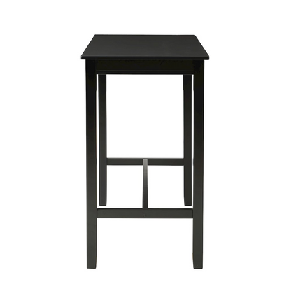 Start2Finish Claridge Bar Pub Table in black, showcasing a sleek, modern furniture piece with a sturdy tabletop and stylish design.