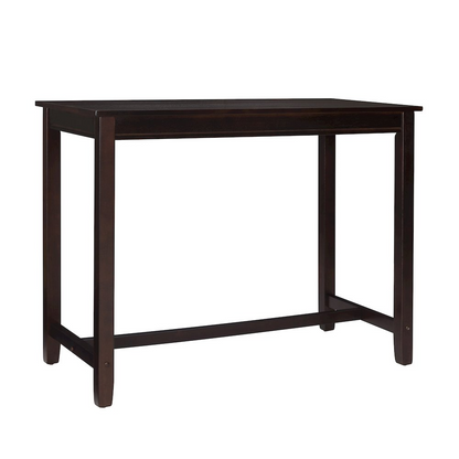 Walnut Claridge 36-inch counter height pub table by Start2Finish, showcasing a sturdy, stylish wooden table with a smooth surface.