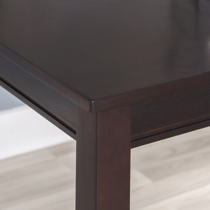 Claridge 36-inch walnut counter height pub table by Start2Finish with a sleek wooden finish and sturdy design.