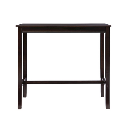 Start2Finish Claridge 42-inch walnut bar height pub table, modern furniture piece with a sleek wooden finish and sturdy design.