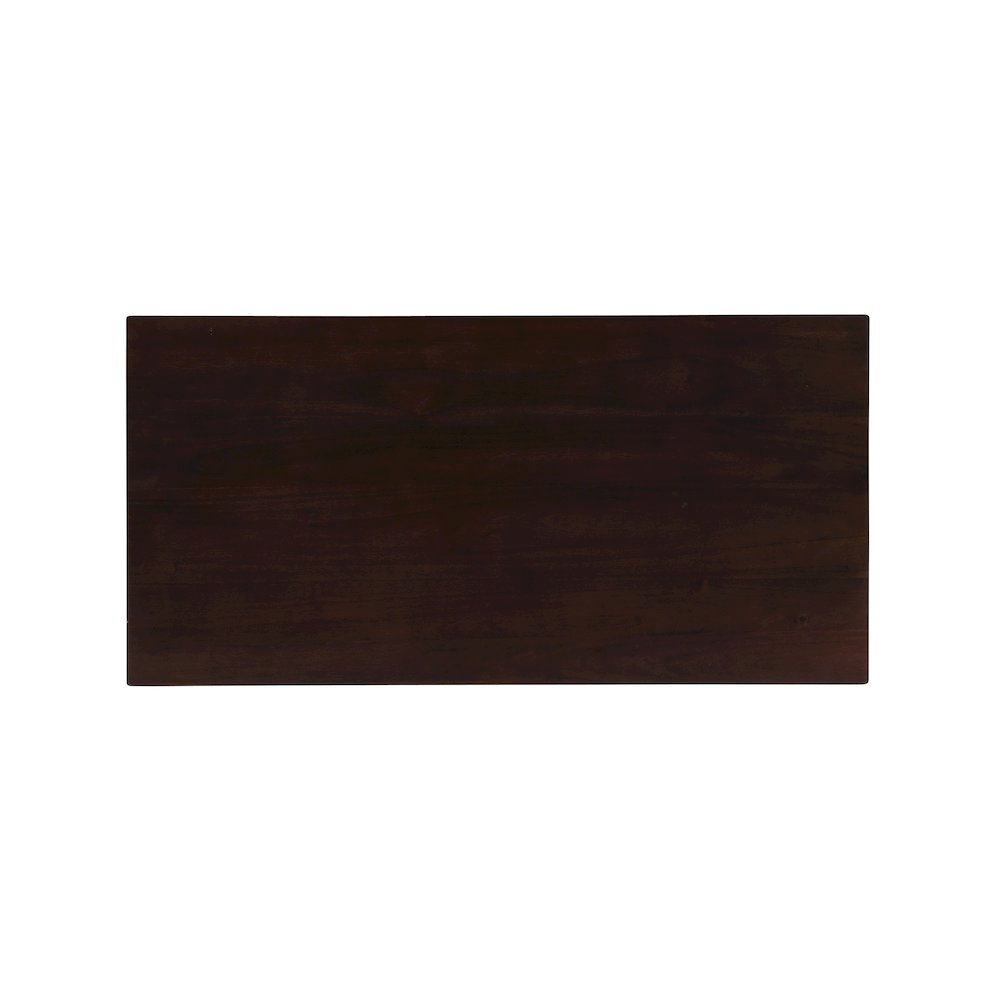 Start2Finish Claridge 42-inch walnut bar height pub table with sturdy wooden legs and a smooth tabletop surface.