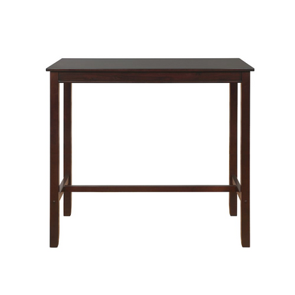 Start2Finish Claridge Bar Pub Table in brown wood finish, showcasing its sleek design and sturdy furniture construction.