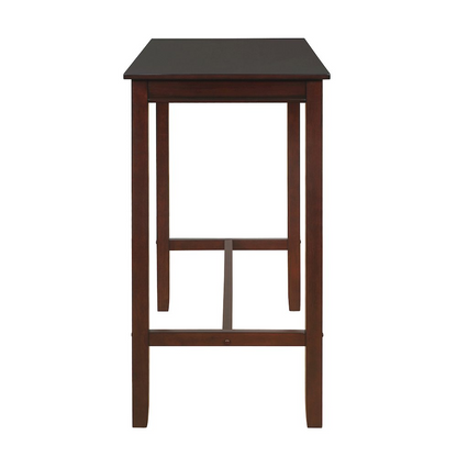 Start2Finish Claridge Bar Pub Table in brown wood finish, modern furniture piece with a sturdy tabletop and sleek design.
