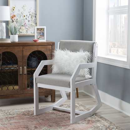Robin 2 Position Sled Base Chair by Start2Finish in white, featuring a modern furniture design with a sleek sled base.