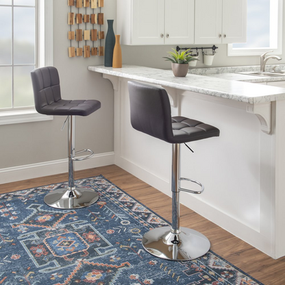 Start2Finish Clayton Barstool in chocolate with a sleek wooden seat and metal frame, ideal for modern kitchen or bar area.