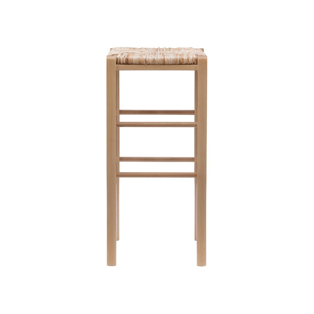 Set of 2 Gianna backless barstools by Start2Finish, natural wood finish, modern furniture with sleek design and sturdy legs.