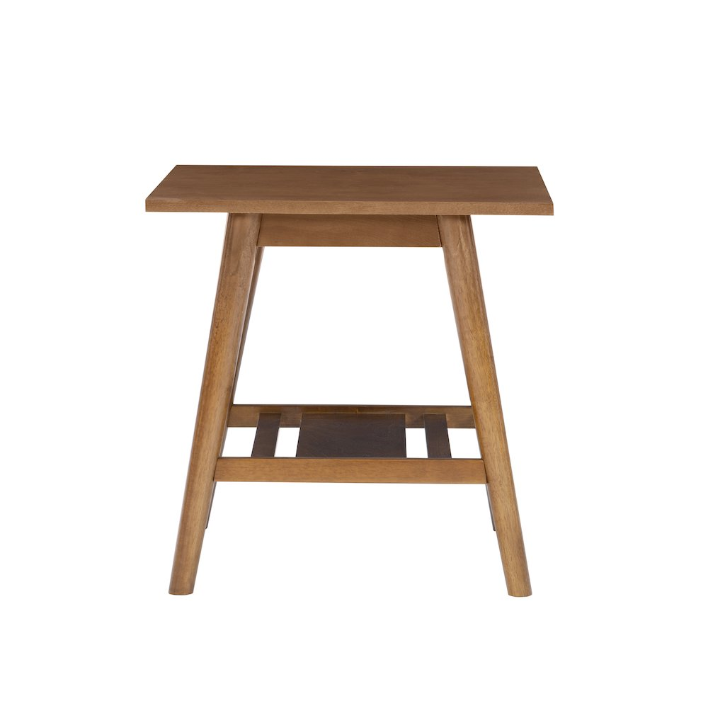 Start2Finish Charlotte end table with a sleek wooden surface and modern design, suitable for living room or bedroom decor.