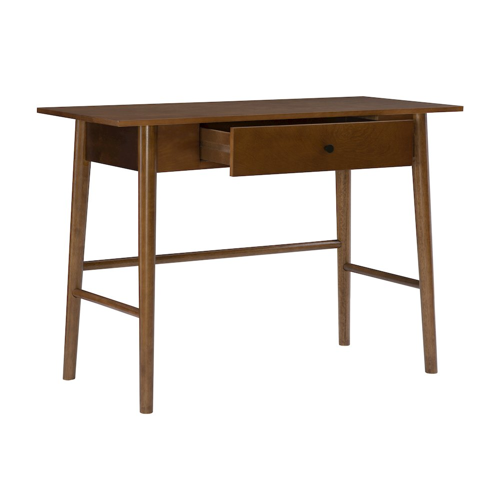 Start2Finish Charlotte desk with wooden surface and metal legs, modern furniture for home or office workspace.