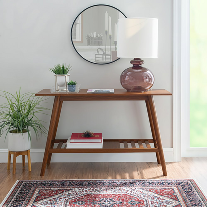 Start2Finish Charlotte console table in a modern furniture design with a sleek surface and sturdy legs, ideal for entryways or living rooms.