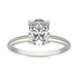 Oval lab-grown diamond solitaire engagement ring in 14K white gold with 1.5 carats total weight, featuring a classic design.