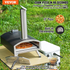 Start2Finish VEVOR 12-inch portable outdoor pizza oven with pizza stone, shovel, waterproof cover, ideal for camping and backyard use.