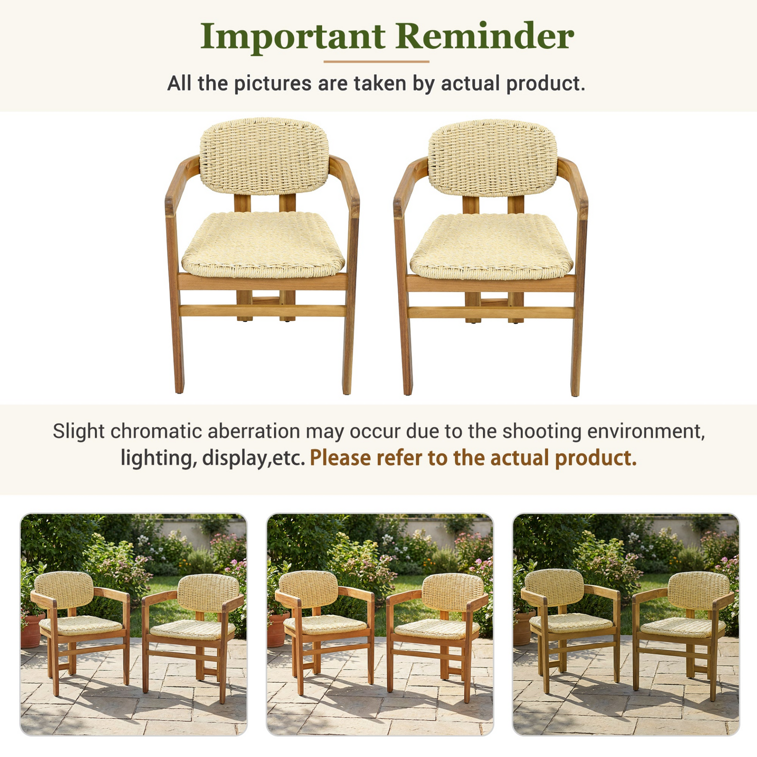 Beige rattan accent chair with wooden frame, stylish seating for living room or bedroom by Start2Finish.