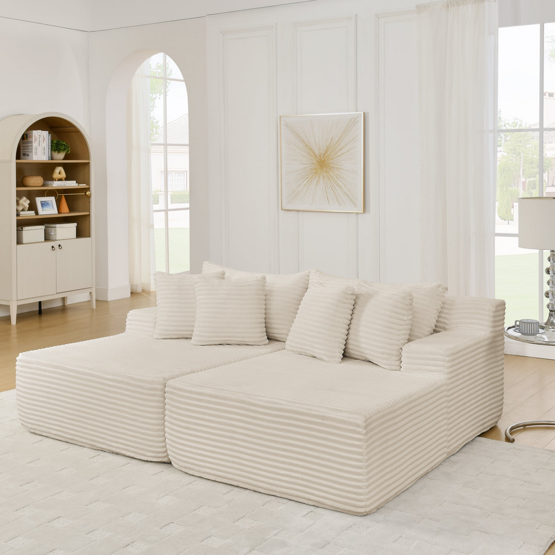 Colorful foam bean bag chair from Start2Finish with LED features, modern lounge furniture perfect for living rooms.