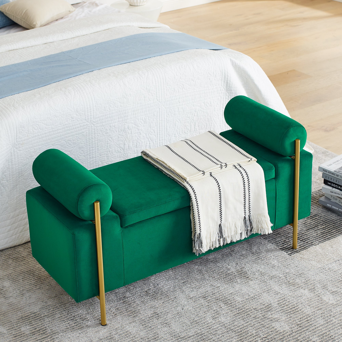 Start2Finish modern foam bed with multiple color options, storage drawers, ideal for bedroom or guest room furniture.