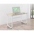 Wood and steel solid computer desk from Magenta Danae, ideal for home office, featuring a modern design with a spacious work surface.
