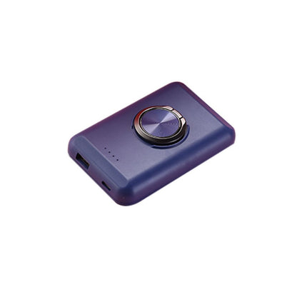 Salmon Lucky wireless magnetic charger and power bank for iPhone 12, with sleek design and magnetic charging pad.