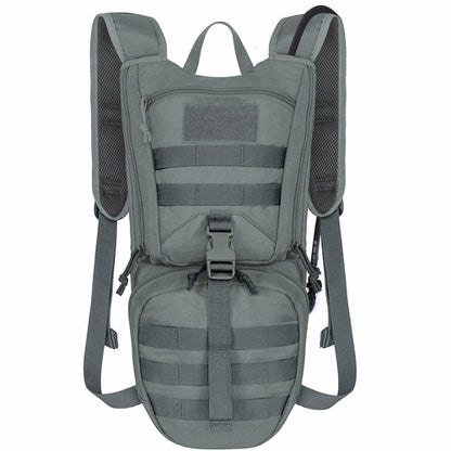 Indigo Eurybia tactical hydration backpack with 2.5L bladder, thermal insulation, adjustable straps, and multiple storage compartments.