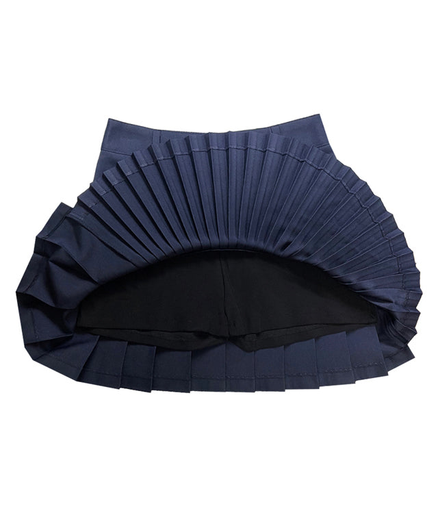 Amethyst Lucy BENECIA 12 asymmetric navy culottes with stylish design, displayed as fashion accessories in the image.
