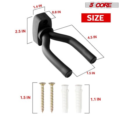 Violet Rose 5Core guitar wall mount hanger with soft padding, designed for secure display of guitars on the wall.