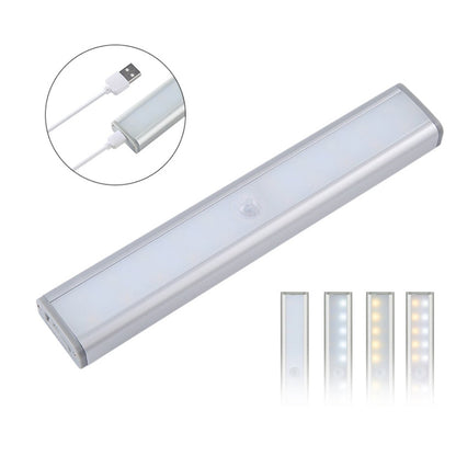 Salmon Lucky Let There Be Light 20 Motion LED Lights with rechargeable battery, showcasing sleek design and motion sensor features.