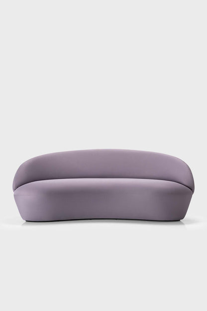 Aquamarine Poppy Naïve 3-seater sofa, modern furniture piece with soft fabric upholstery and sleek design.