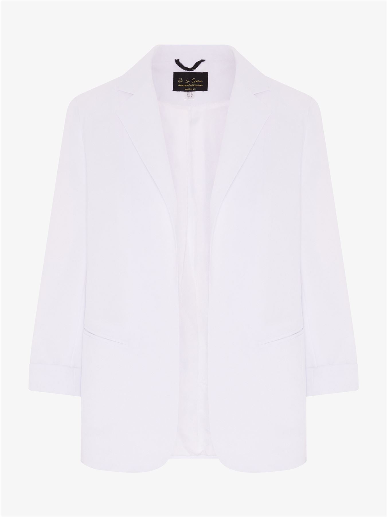 Rose Eleusis Edge To Edge Blazer, stylish jacket with sleek tailored fit, featuring a classic lapel and modern design.