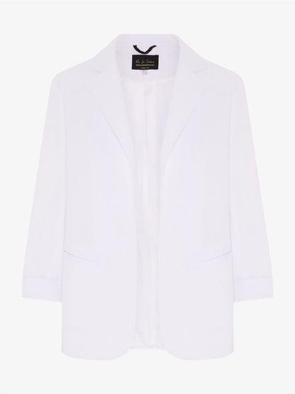 Rose Eleusis Edge To Edge Blazer, stylish jacket with sleek tailored fit, featuring a classic lapel and modern design.