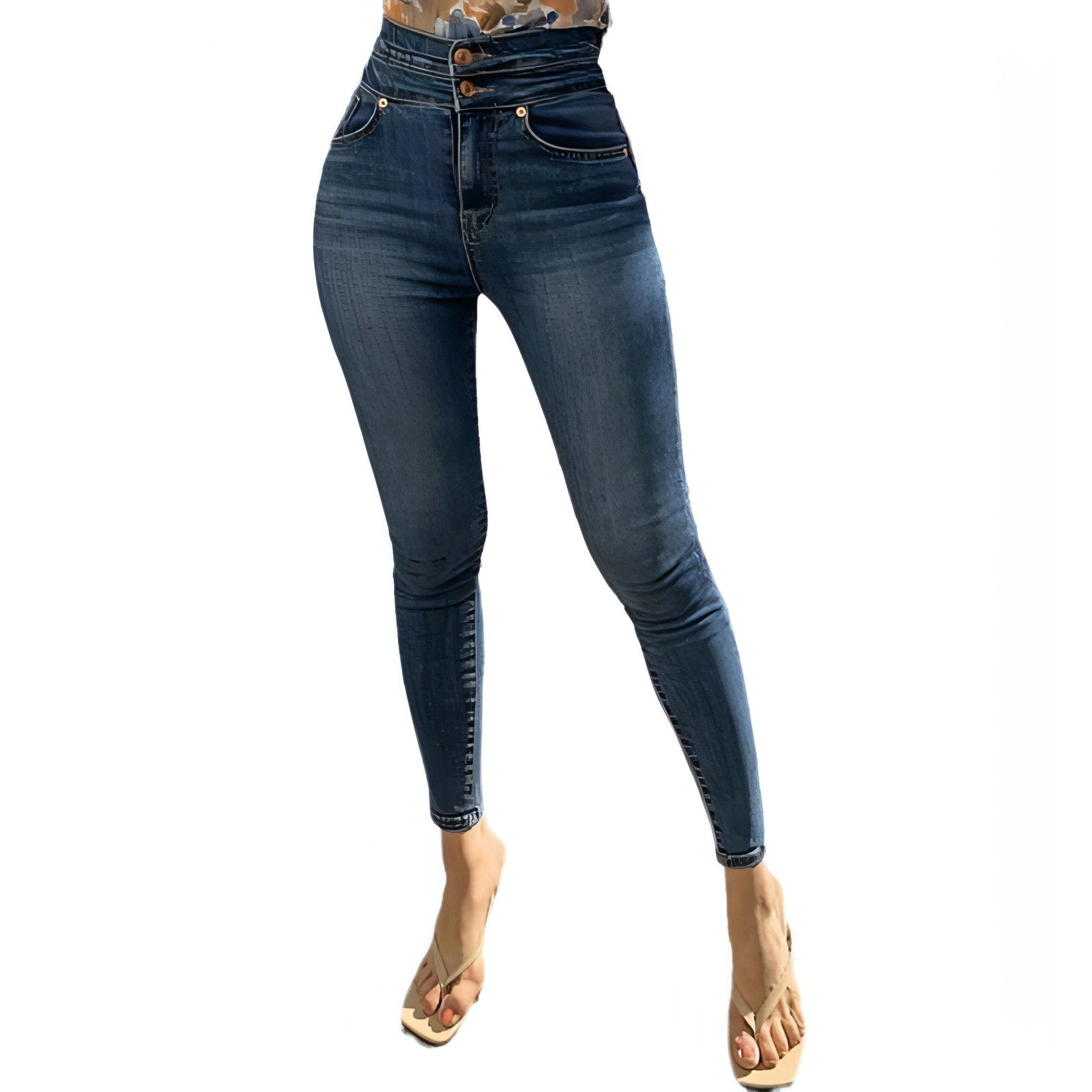 Carmine Juneberry SculptEase™ high-waist sculpt denim jeans showing fitted design and classic five-pocket style.